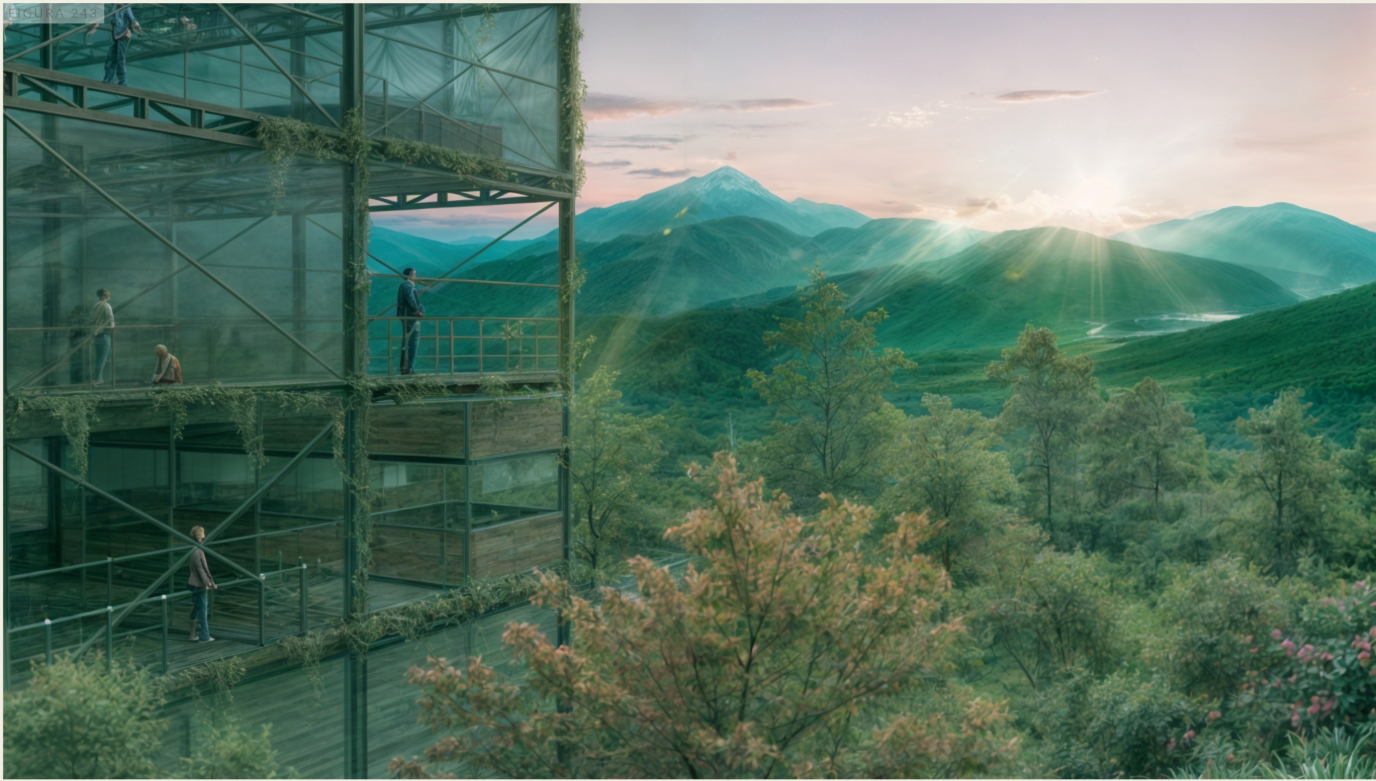 Standalone Silo Structure: An example of vertical architecture enhancing rural productivity and ecological integration.