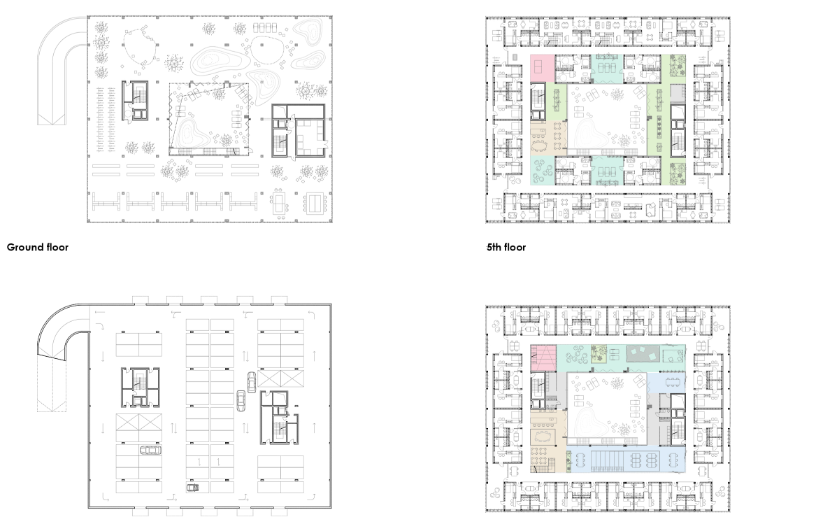 Layouts depicting the flexibility of spaces designed to suit diverse living needs.