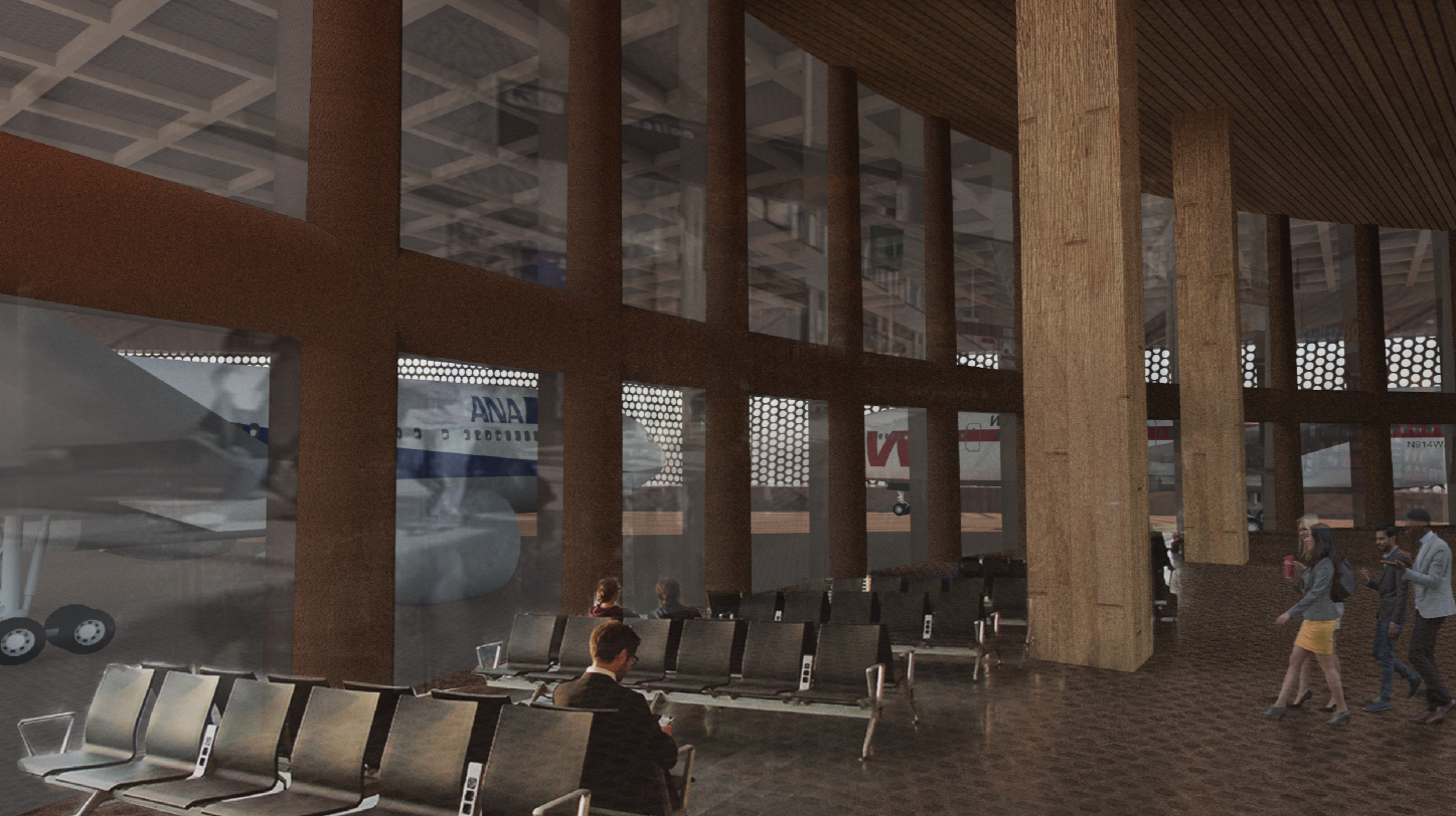 Seamlessly integrated terminals combining cutting-edge aviation design with passenger-centric comfort for a futuristic travel experience.