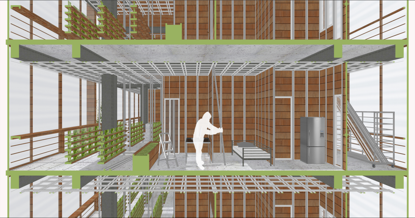 A closer look at the flexible housing design that allows for modular expansions to meet diverse needs.