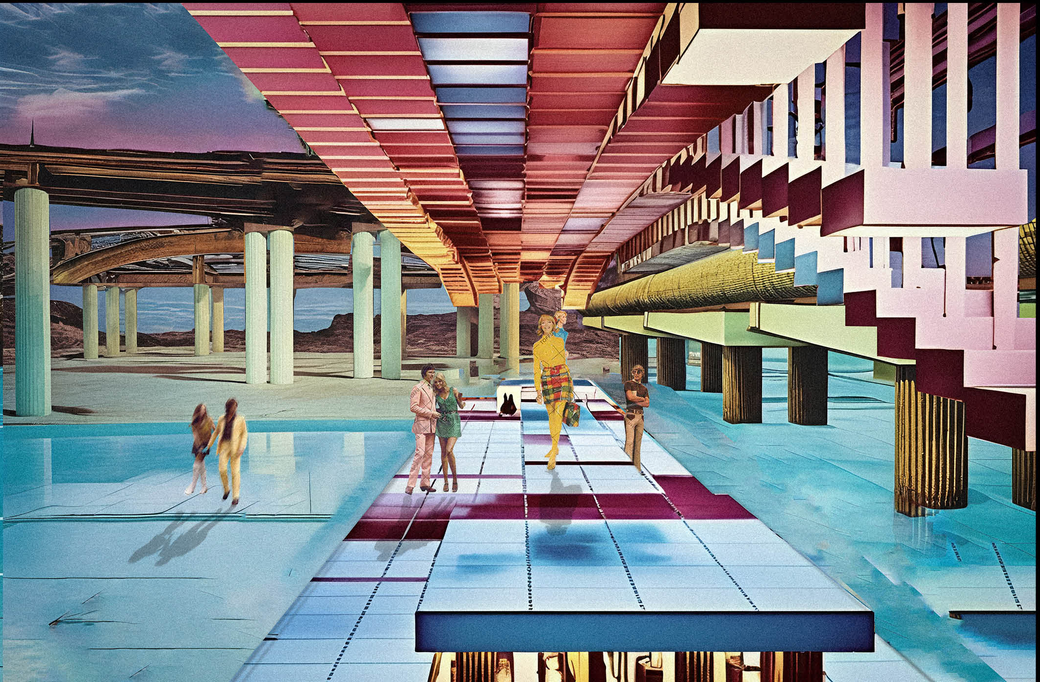 Colorful, adaptable walkways that host performances, events, and everyday activities.