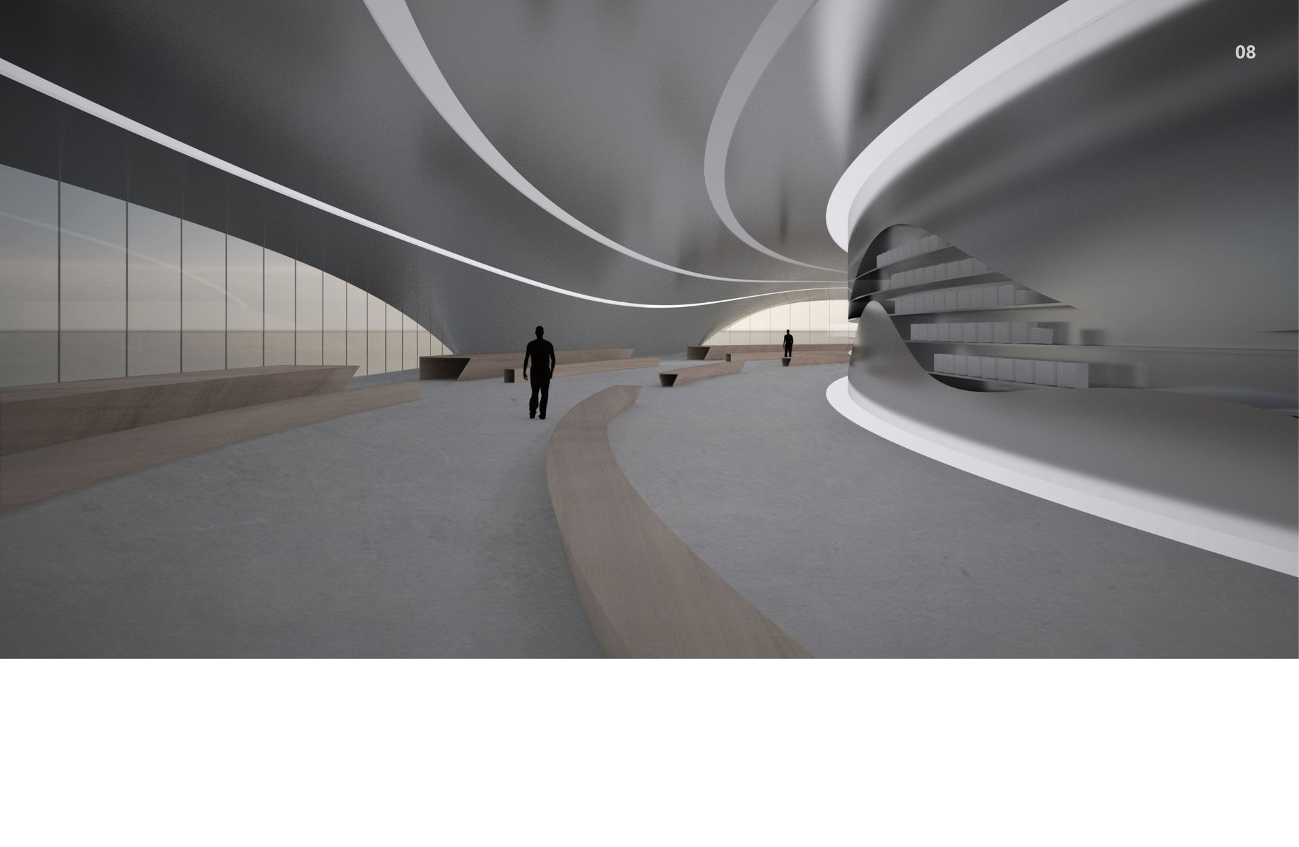 Dynamic interior spaces promoting interaction and creative engagement.