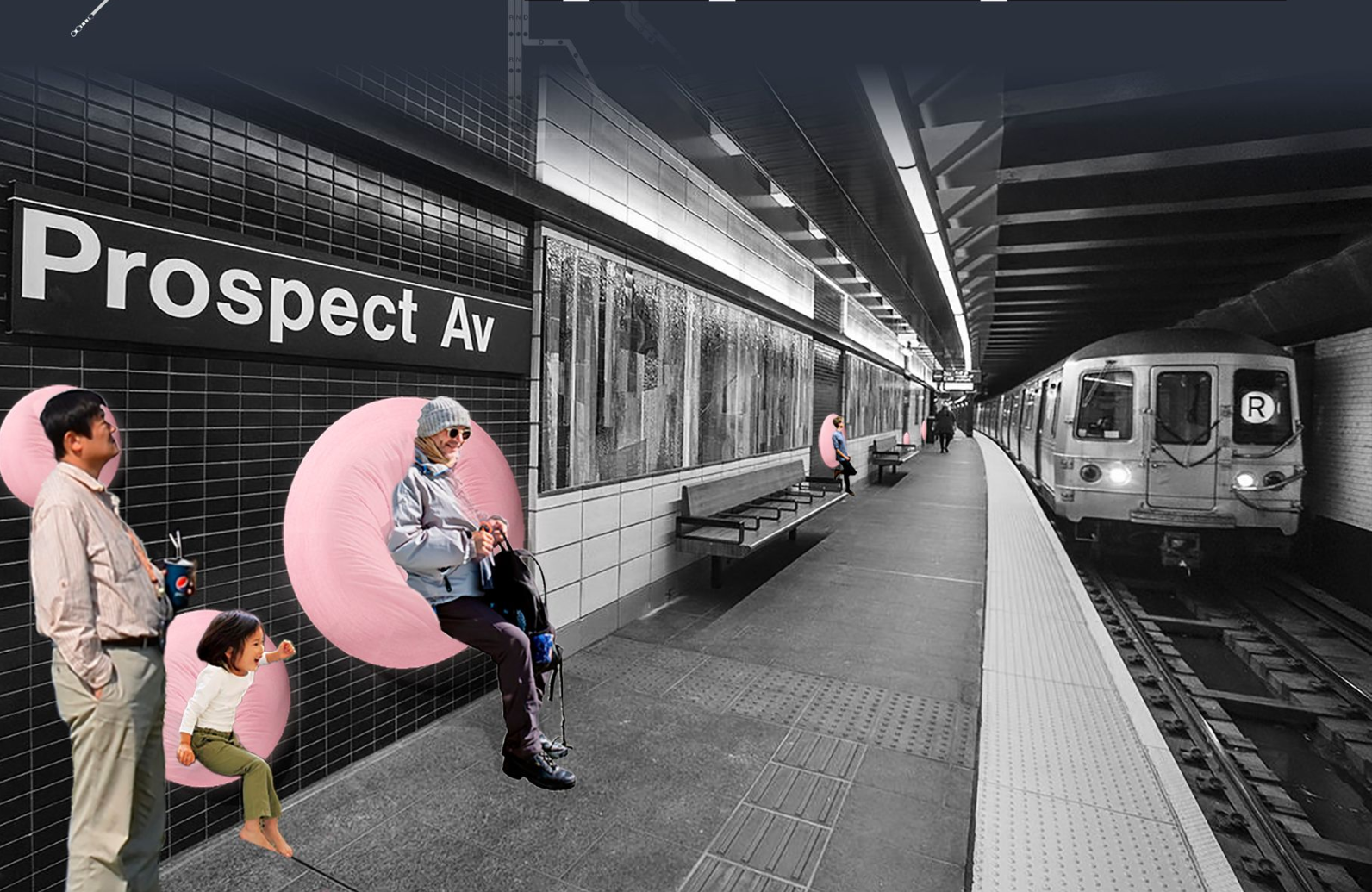 Subway Station: The Underground Bubble provides ergonomic and tactile seating pods, transforming the transit experience.