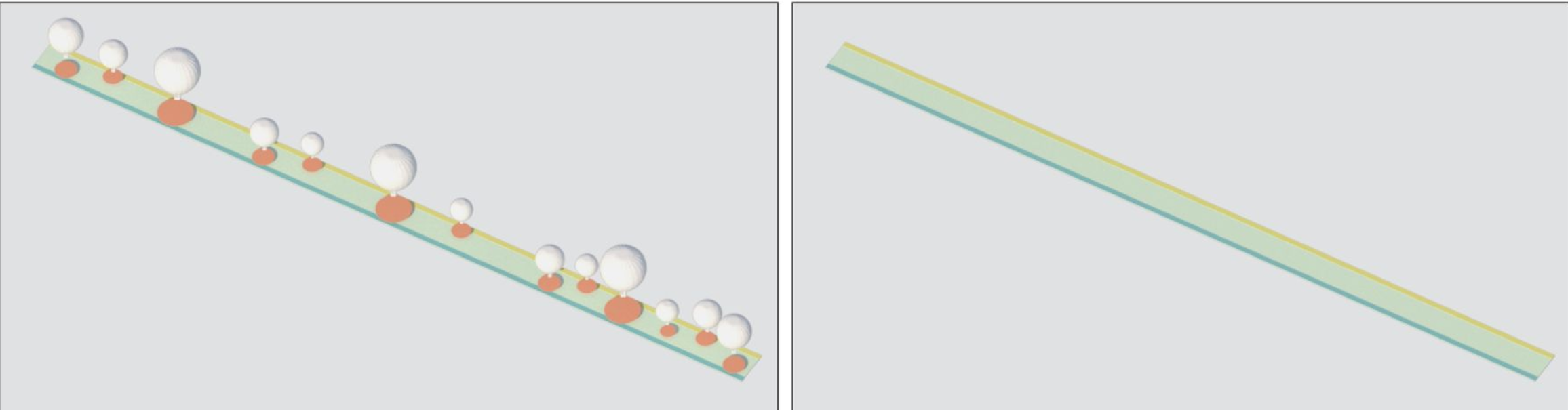 Zoning and circulation plan showcasing the bridge's multi-functional layout for users.