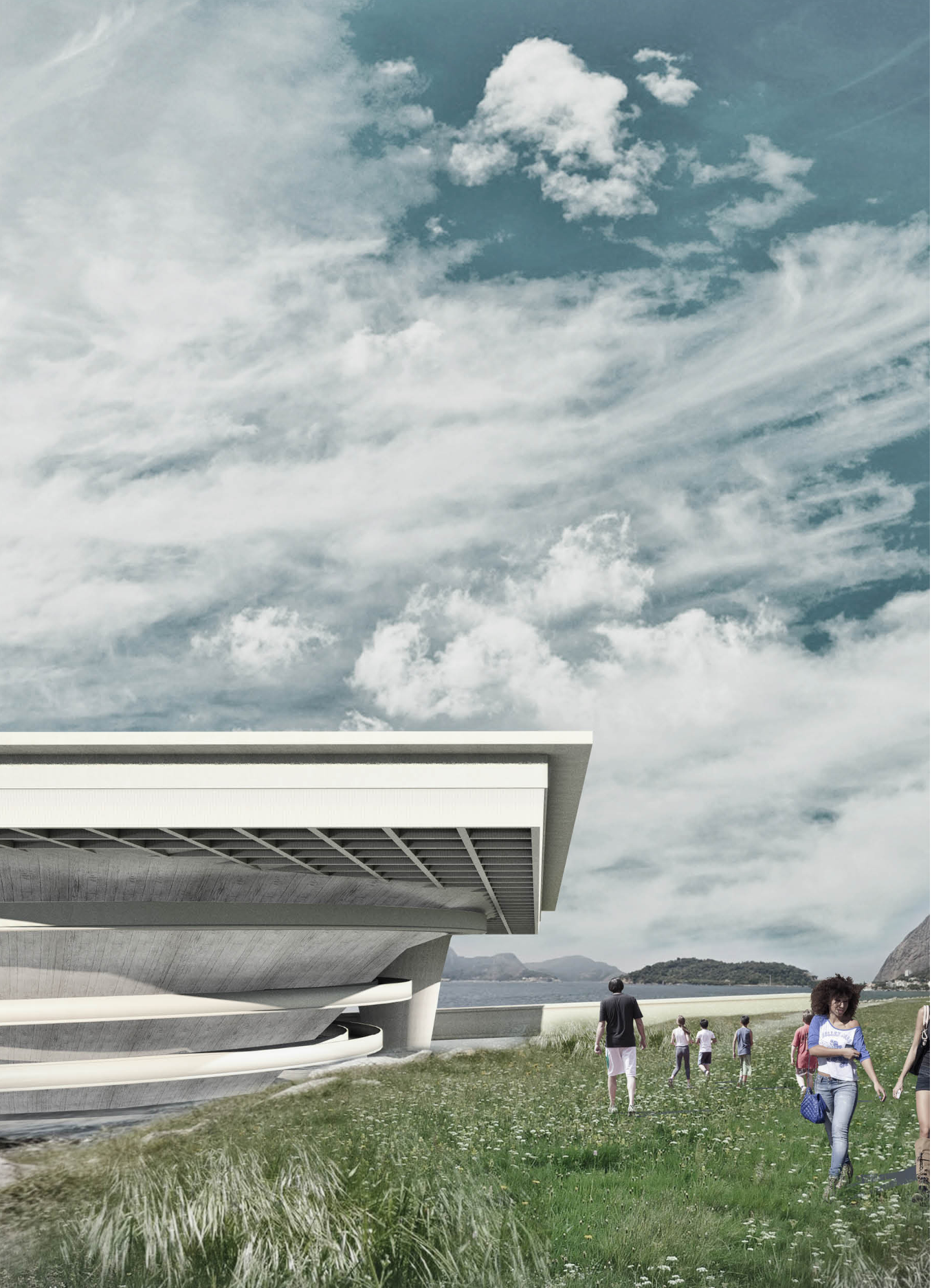 Lush Green Access: Pathway leading to The Mesh, seamlessly integrating nature into architectural design.