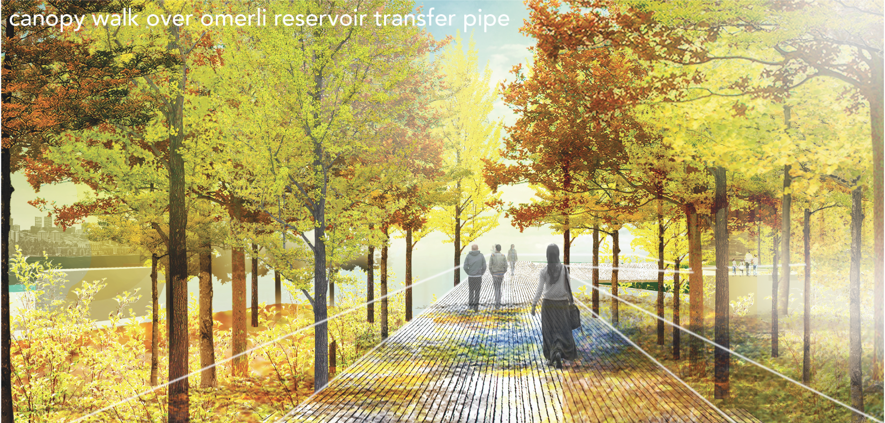 Canopy Walk Over Omerli Transfer Pipe – Immersive experience through nature-inspired infrastructure.