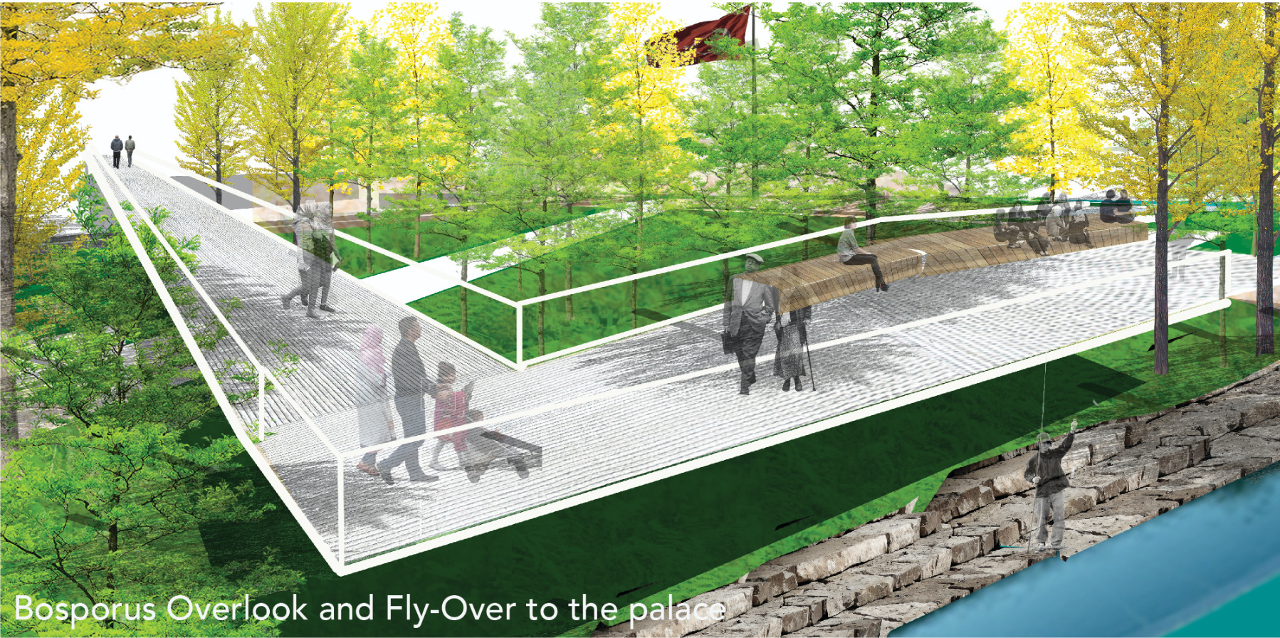 Bosporus Overlook & Fly-Over – Elevated walkways merging history, nature, and modern urban design.
