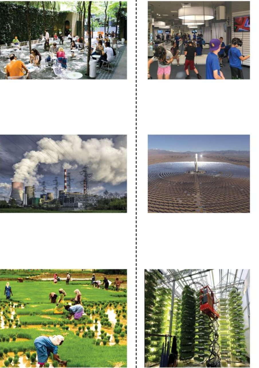 Urban Evolution Timeline – A comparative look at urbanization trends from 2020 to 2080.