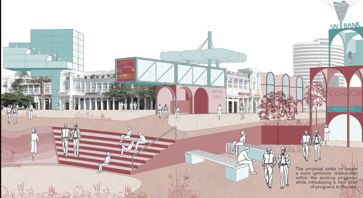 Sustainable Greenhouses & Walkways – Eco-friendly dome structures connected by elevated pedestrian pathways.