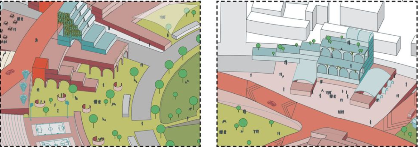 Modular Park System – A scalable, adaptable framework promoting mixed-use public engagement.