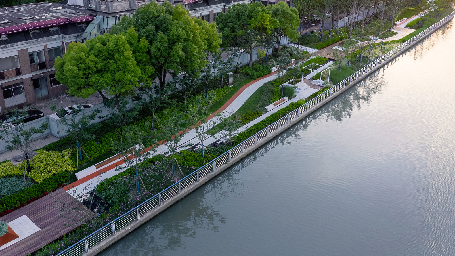 Jinqiao Caojiagou Riverfront in Shanghai by VIASCAPE Design