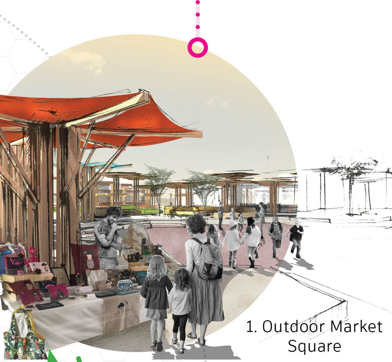 Open-Air Marketplace – A thriving outdoor market connecting local vendors and visitors.