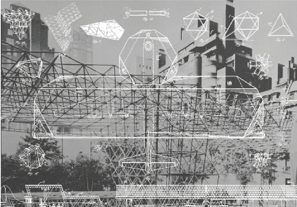 Digital Blueprint of Space Frames – Structural framework integrating computational design principles.