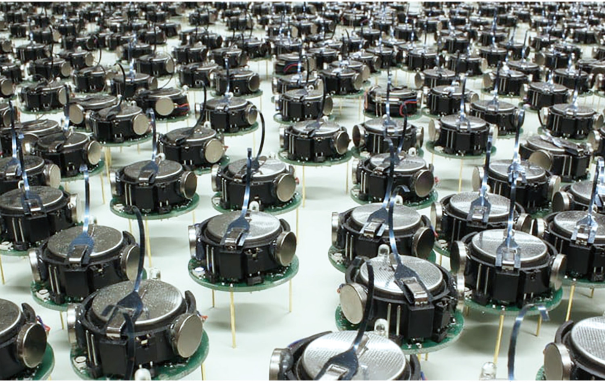 Swarm Robotics in Architecture – Autonomous robotic systems mimicking natural swarms.