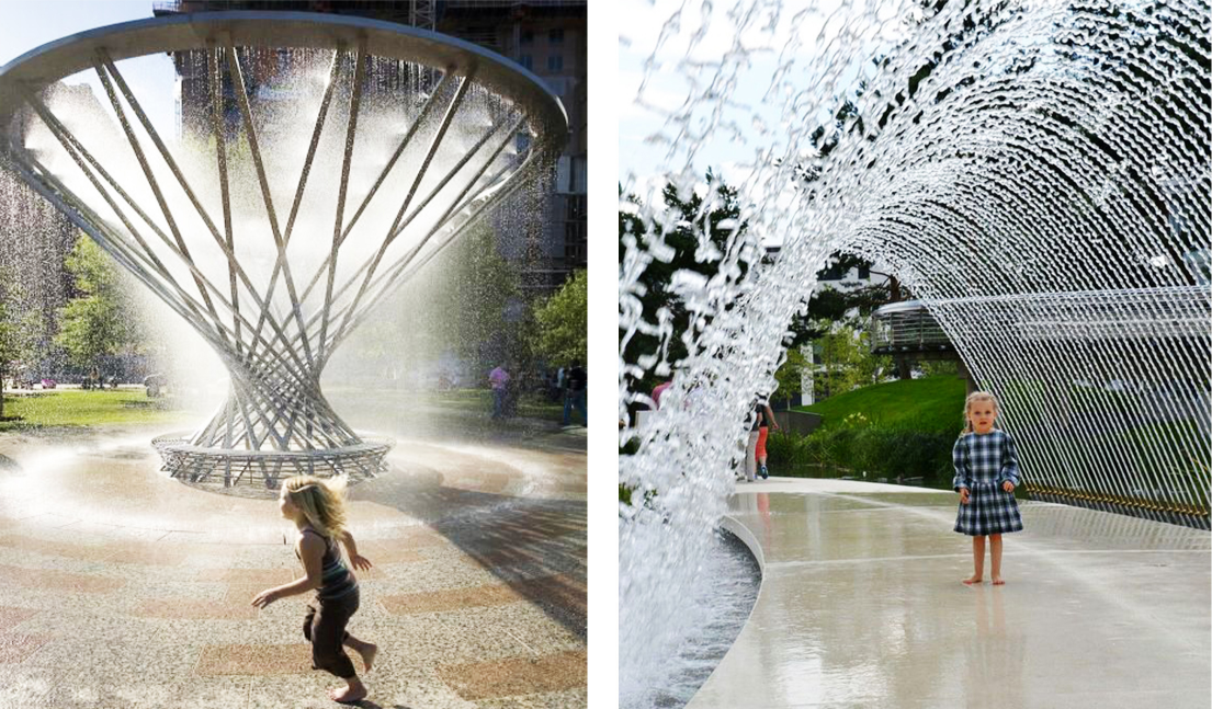 Interactive Water Features – Playful installations promoting sustainability and joy.
