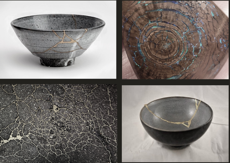 Kintsugi Philosophy in Design – Repairing the broken to create something stronger and more beautiful.