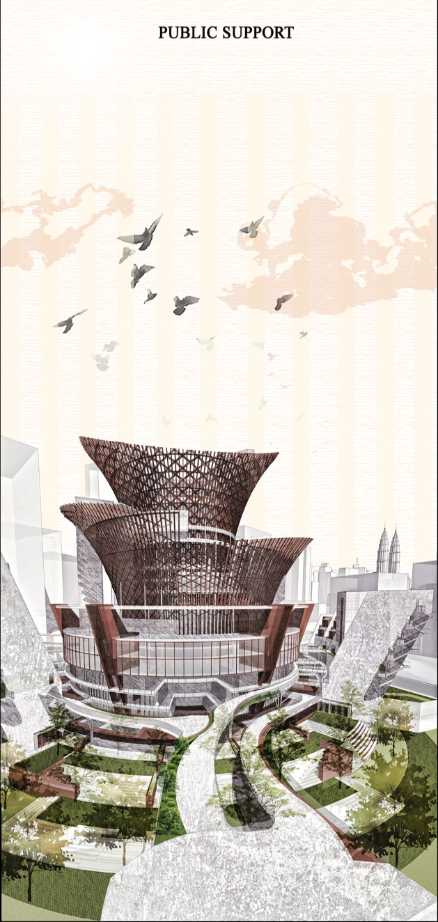 Public Support for Reintegration – A modern facility fostering interaction between society and reformed individuals.