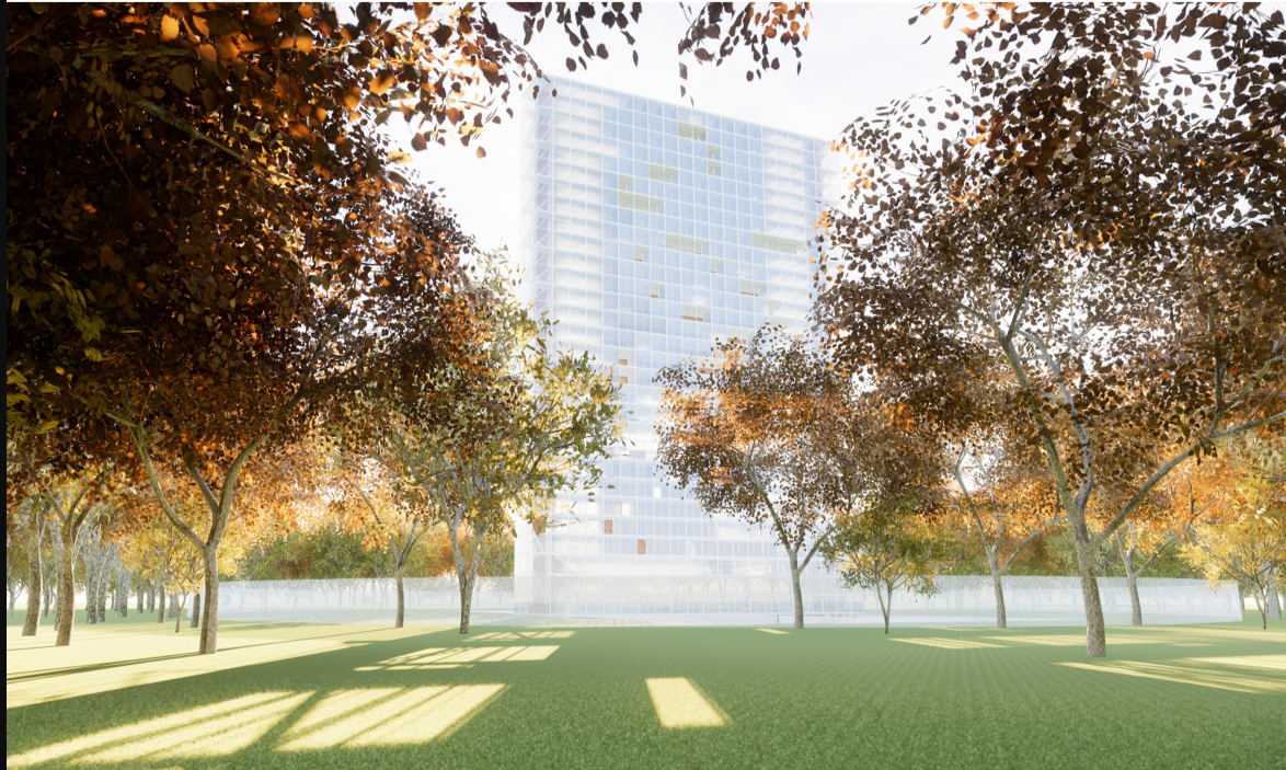 Nature & Architecture: The high-rise facility blends into its green surroundings, offering a humane incarceration model.