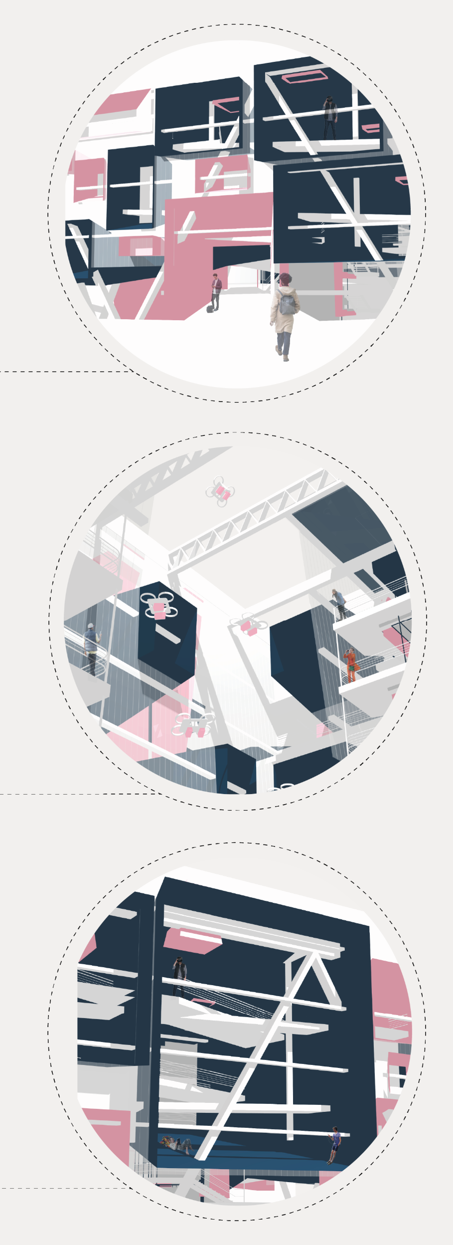 Drone Integration – Automated drone systems facilitating seamless information exchange.