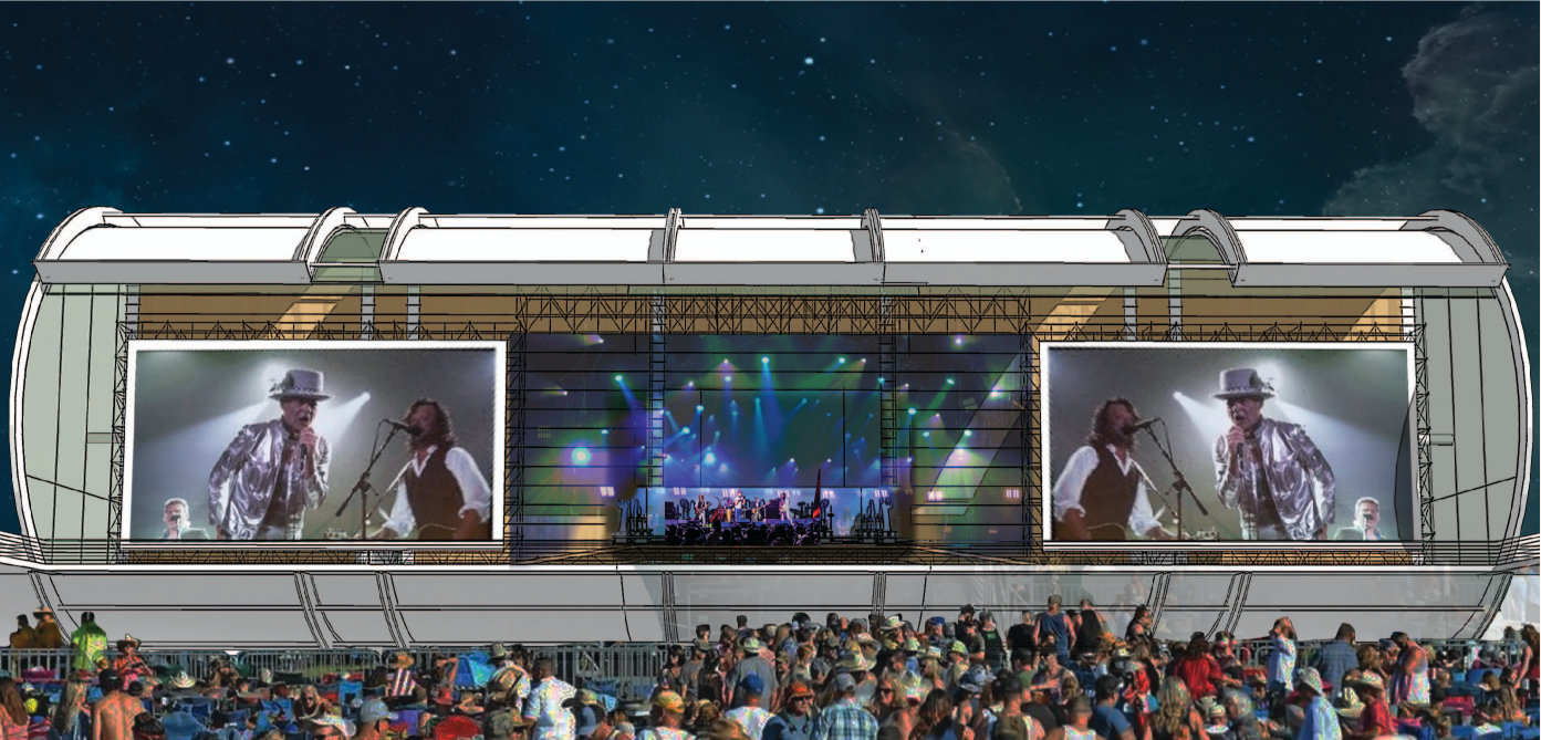 Concert Mode – The stadium shifts into a vibrant entertainment venue for large-scale performances.