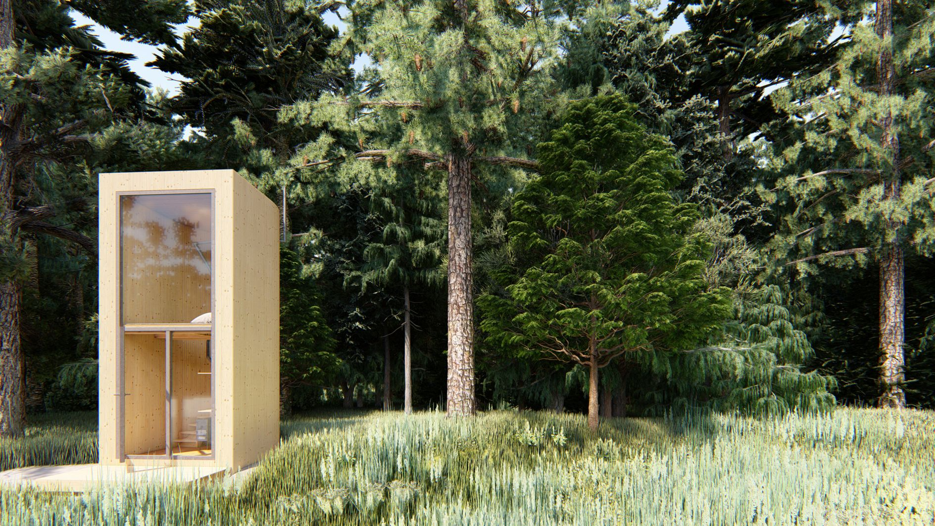 Silent Meditation Cabin — minimalism as spatial practice