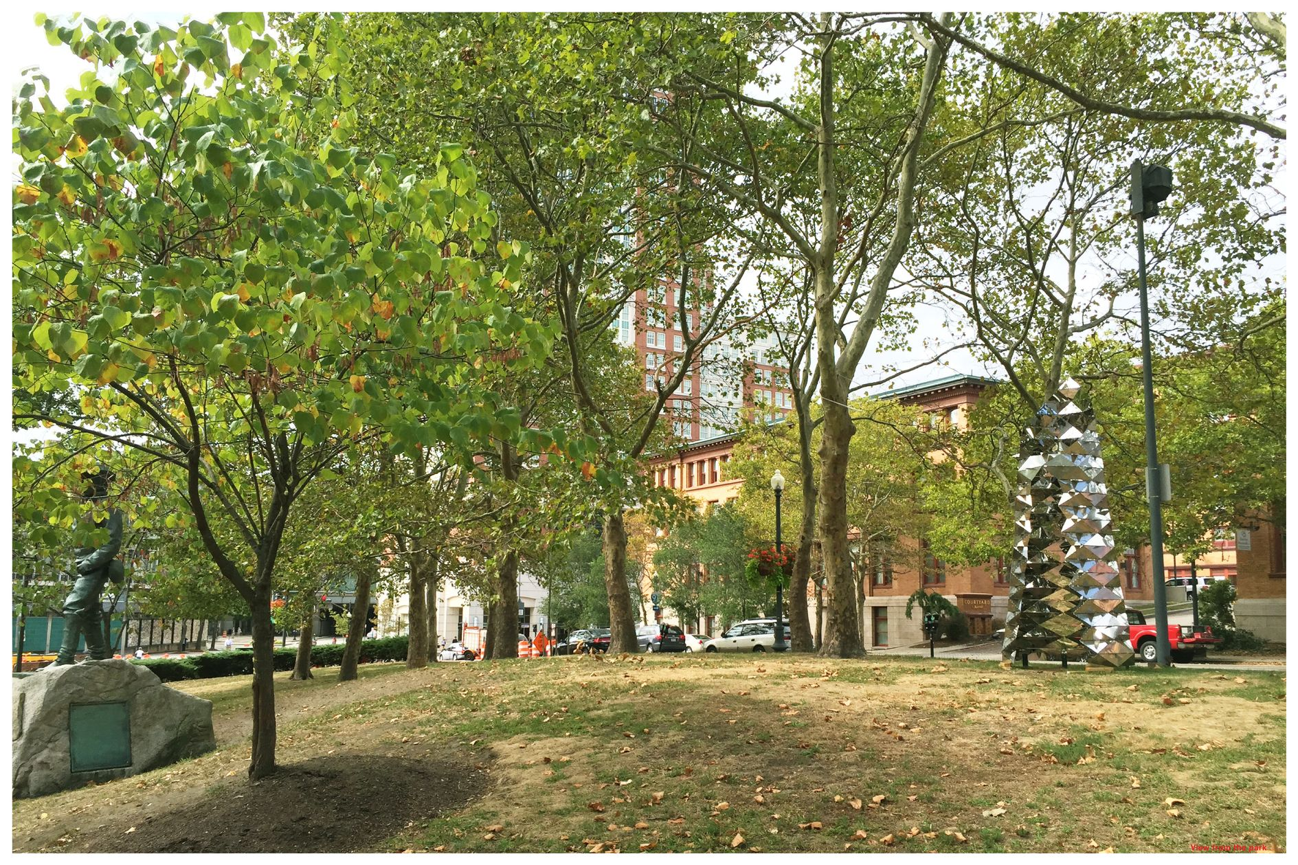 Serene Placement – The Kaleidoscope-Periscope blending with the park’s natural surroundings.