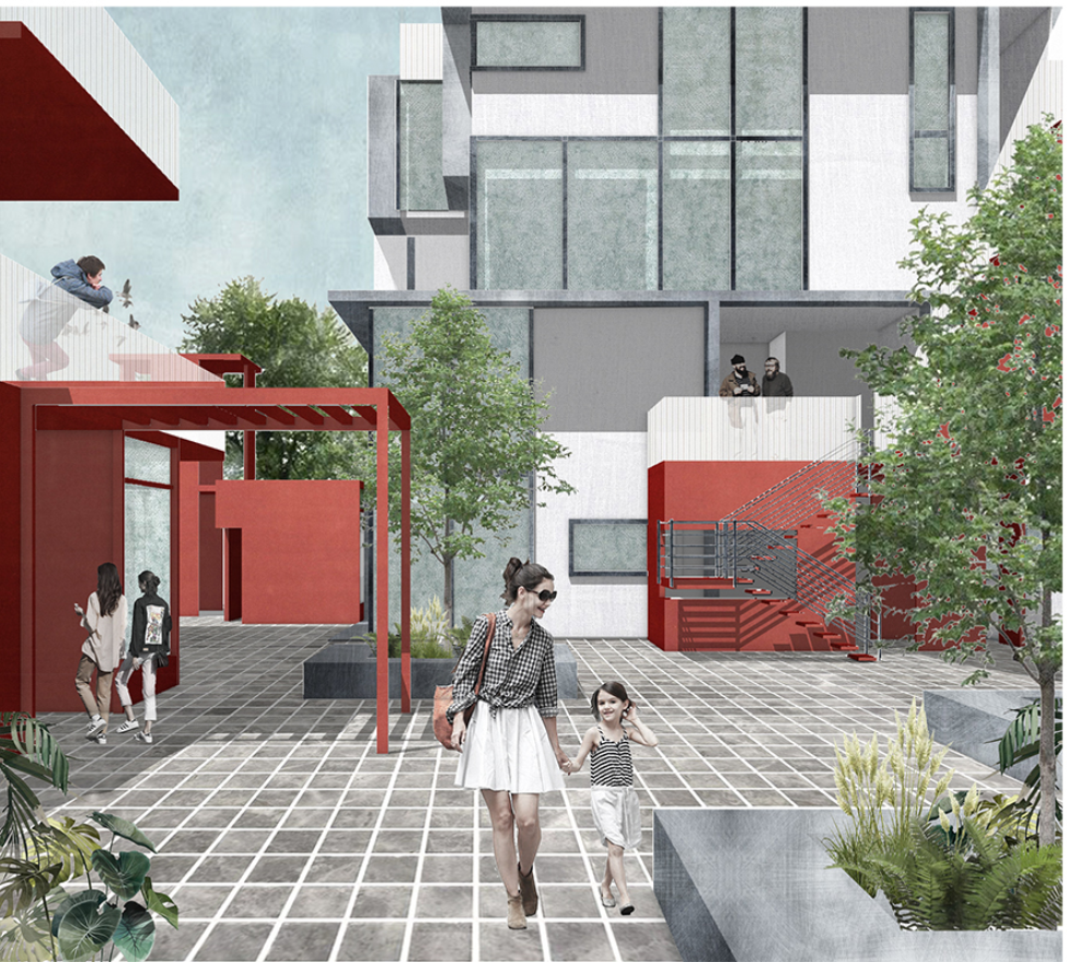 Vibrant Neighborhood Courtyards – Greenery and open spaces create a welcoming, community-driven atmosphere.