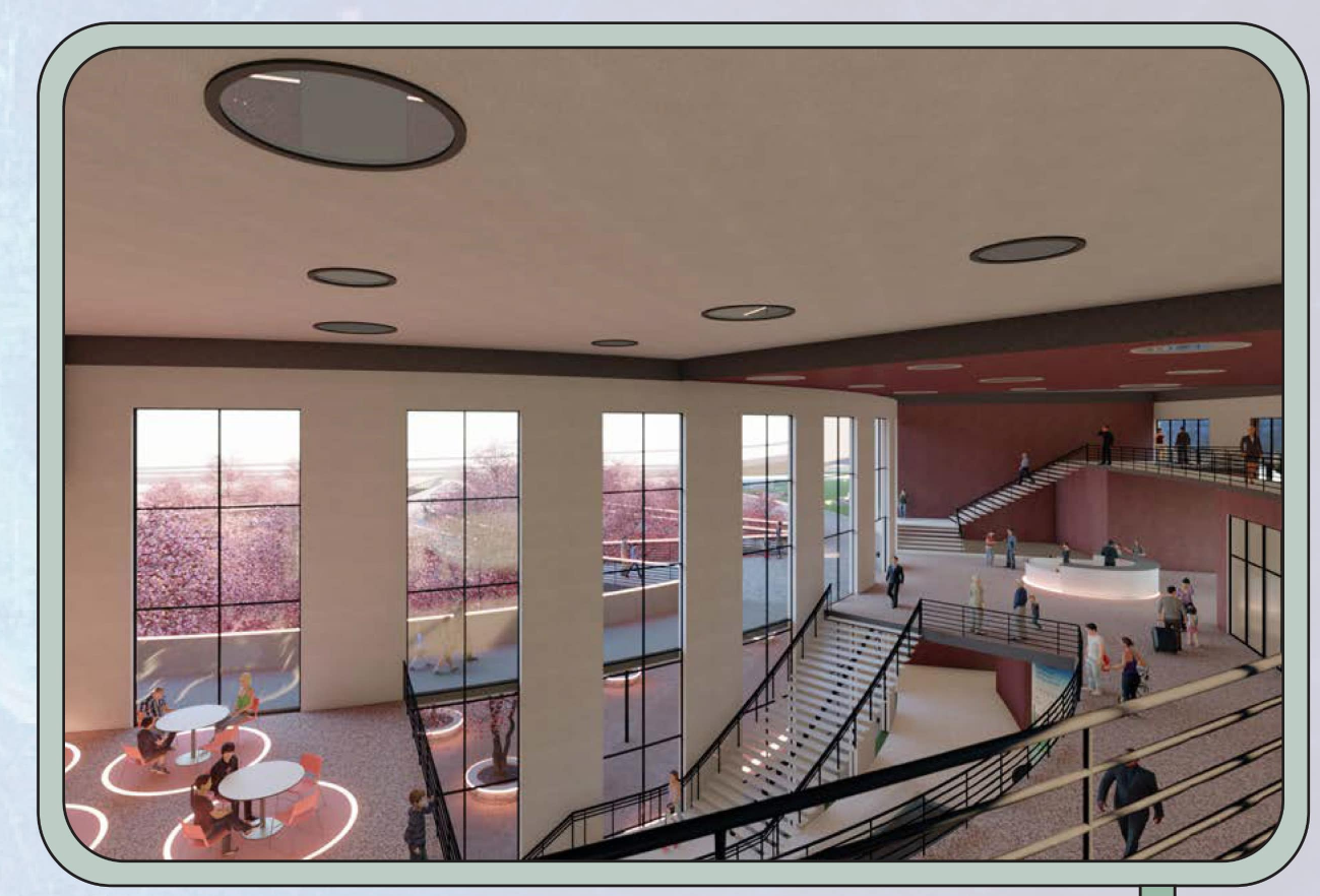 Lobby & Entrance: A welcoming space blending modern design with natural elements for an engaging visitor experience.