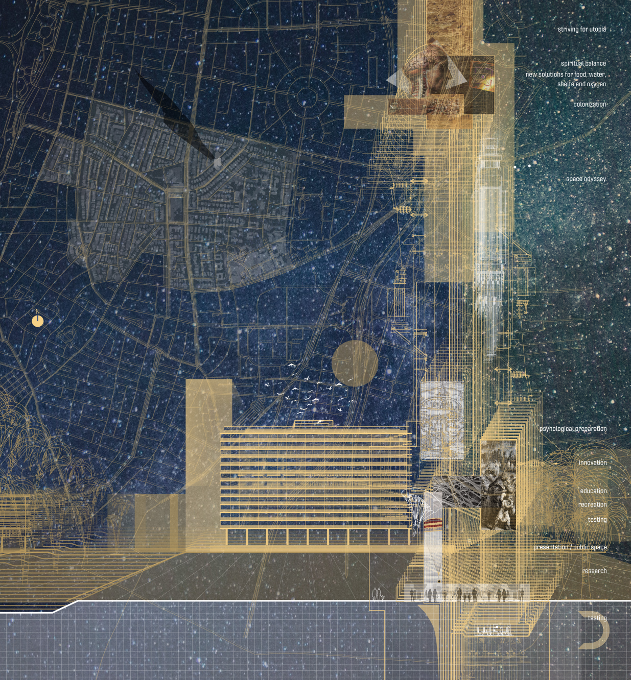 Urban Integration Concept: A seamless blend of technology, sustainability, and modern city planning.