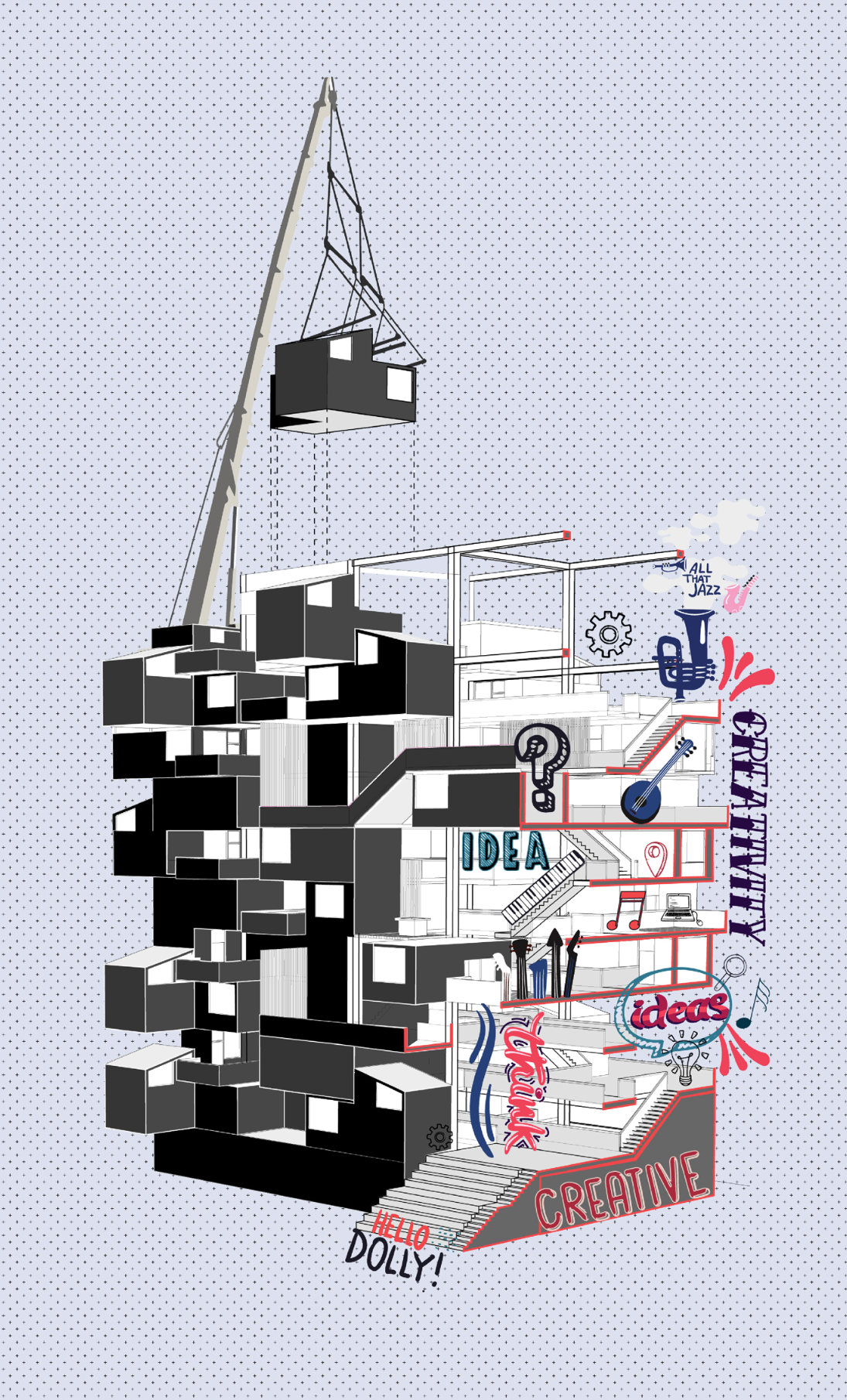 Creative Living – An innovative housing approach blending modular design with artistic expression and flexible spaces.