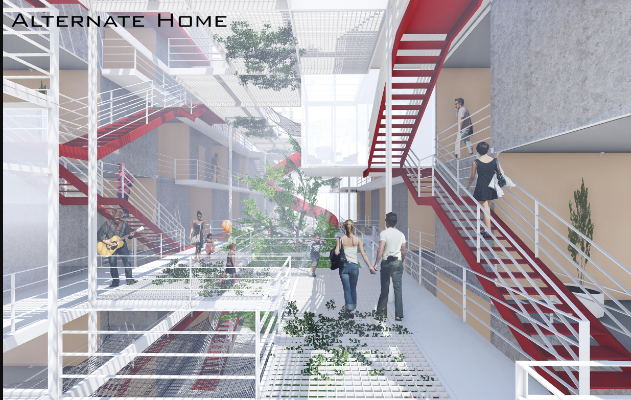 Community Living Space – Open corridors and shared spaces enhance social interaction and connectivity.
