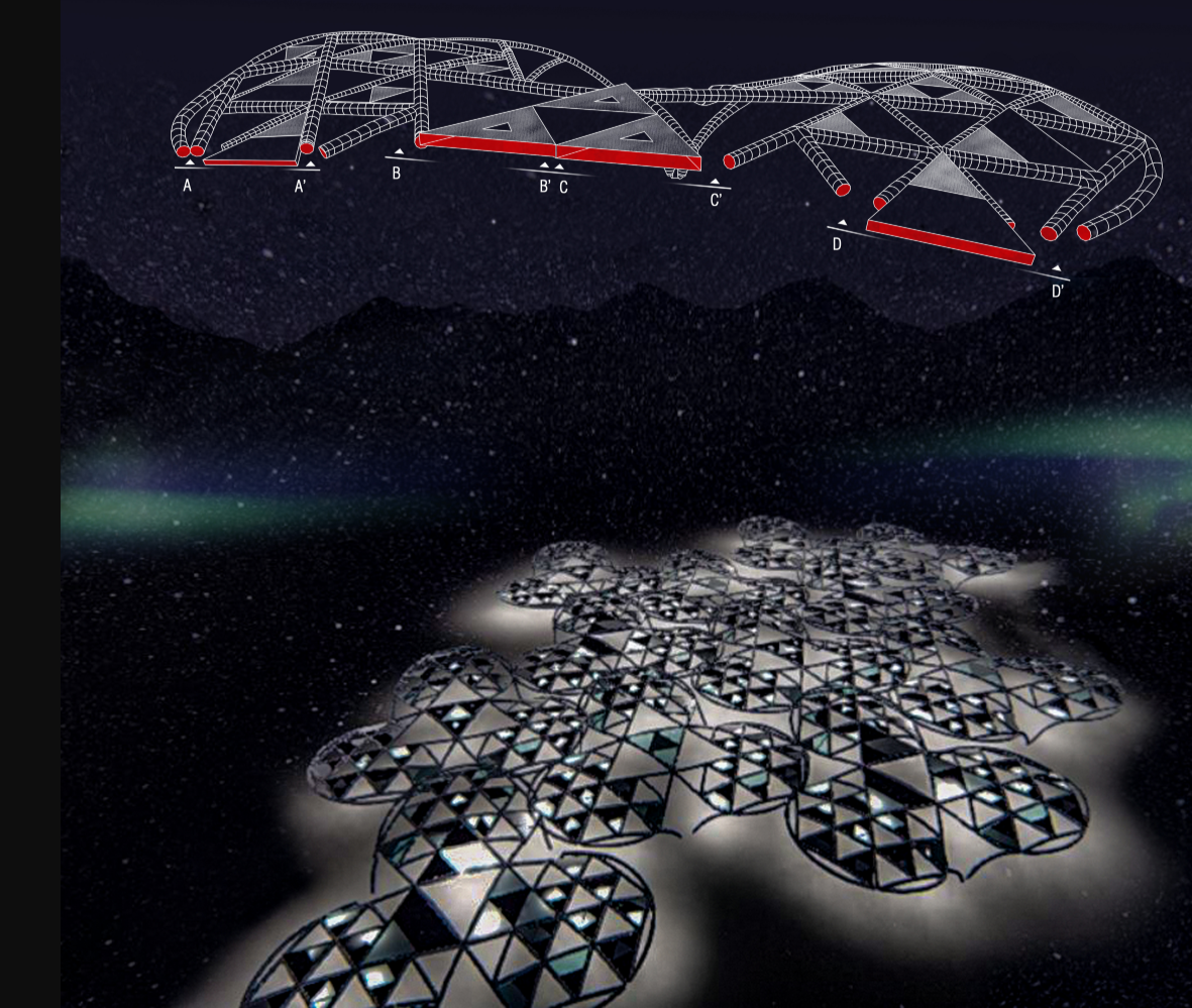 Nighttime Perspective – LoopLine illuminated under the Arctic sky.