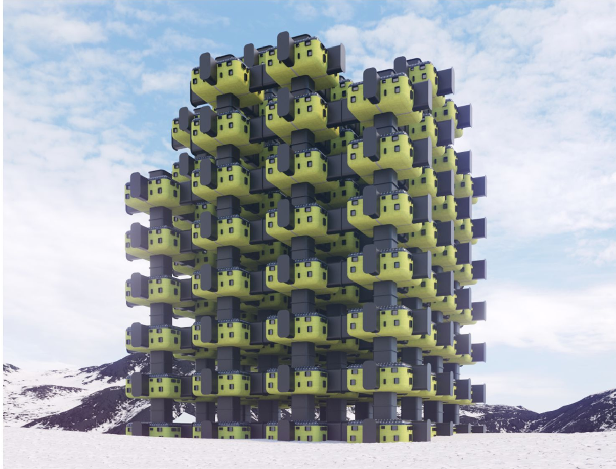 Modular Arctic Habitat: A visionary architectural solution designed for extreme climates, emphasizing sustainability and adaptability.