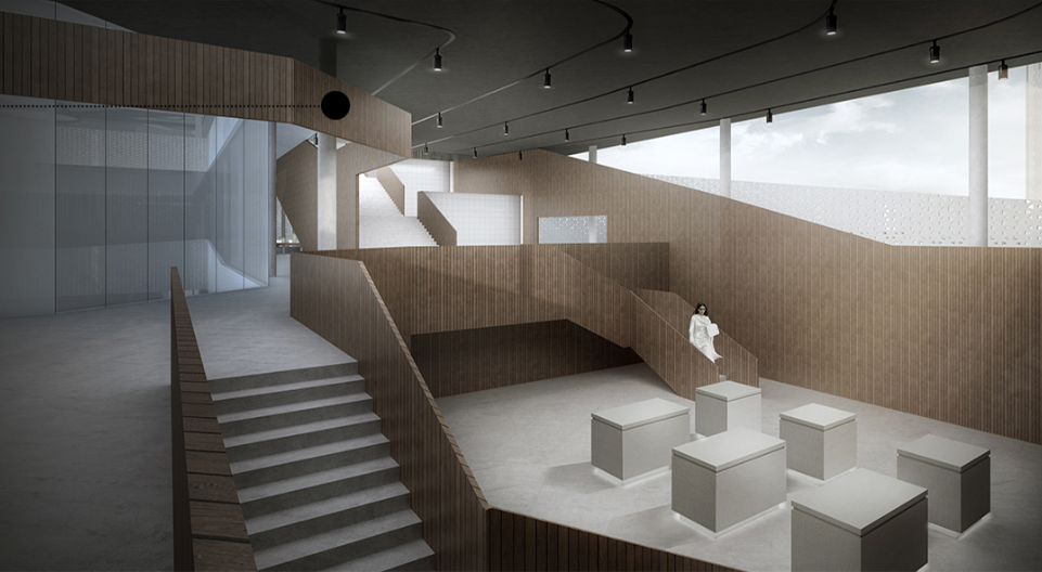 Minimalist Interior Spaces – A serene, contemplative setting fostering remembrance and reflection.