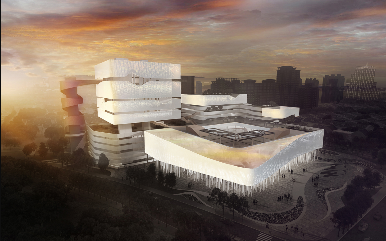 A Visionary Memorial Complex – Flowing Time stands as a beacon of sustainable and biophilic architectural innovation.