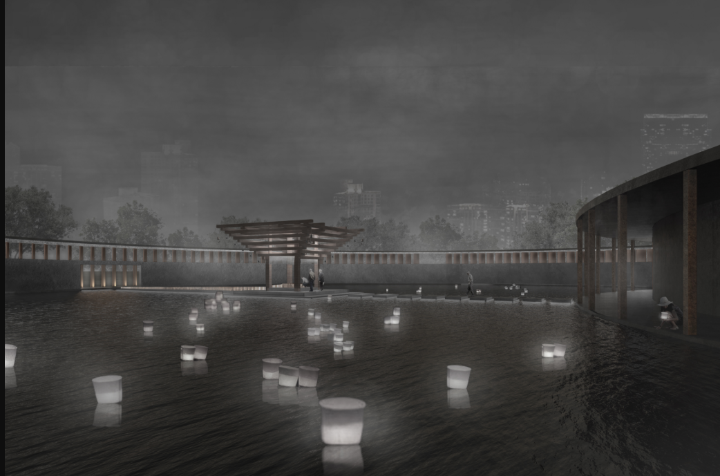 Lanterns of Remembrance – Floating lanterns illuminate the water, symbolizing the eternal presence of cherished memories.