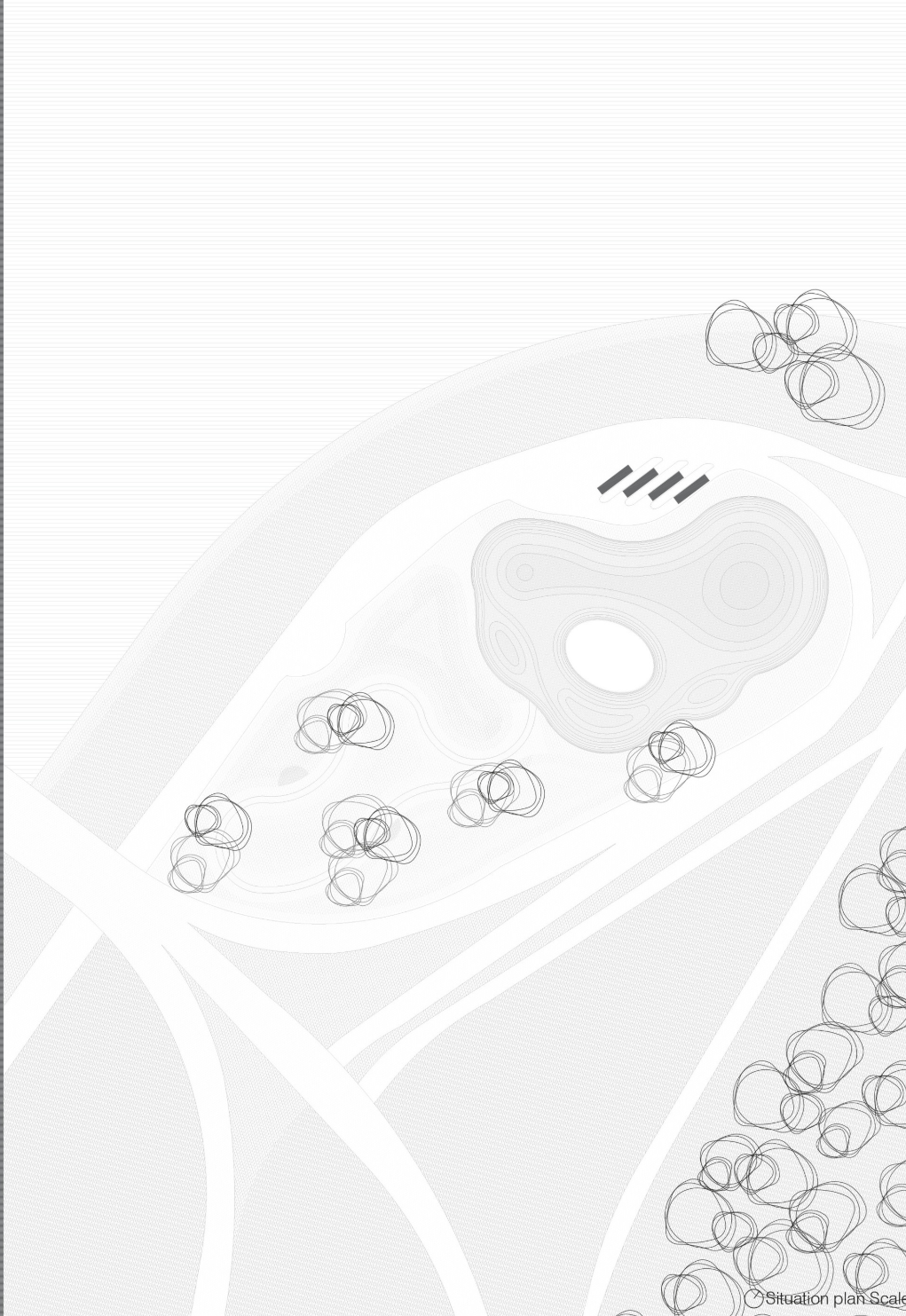 Masterplan & Site Context – A fluid, organic design inspired by cellular structures seamlessly integrated into the landscape