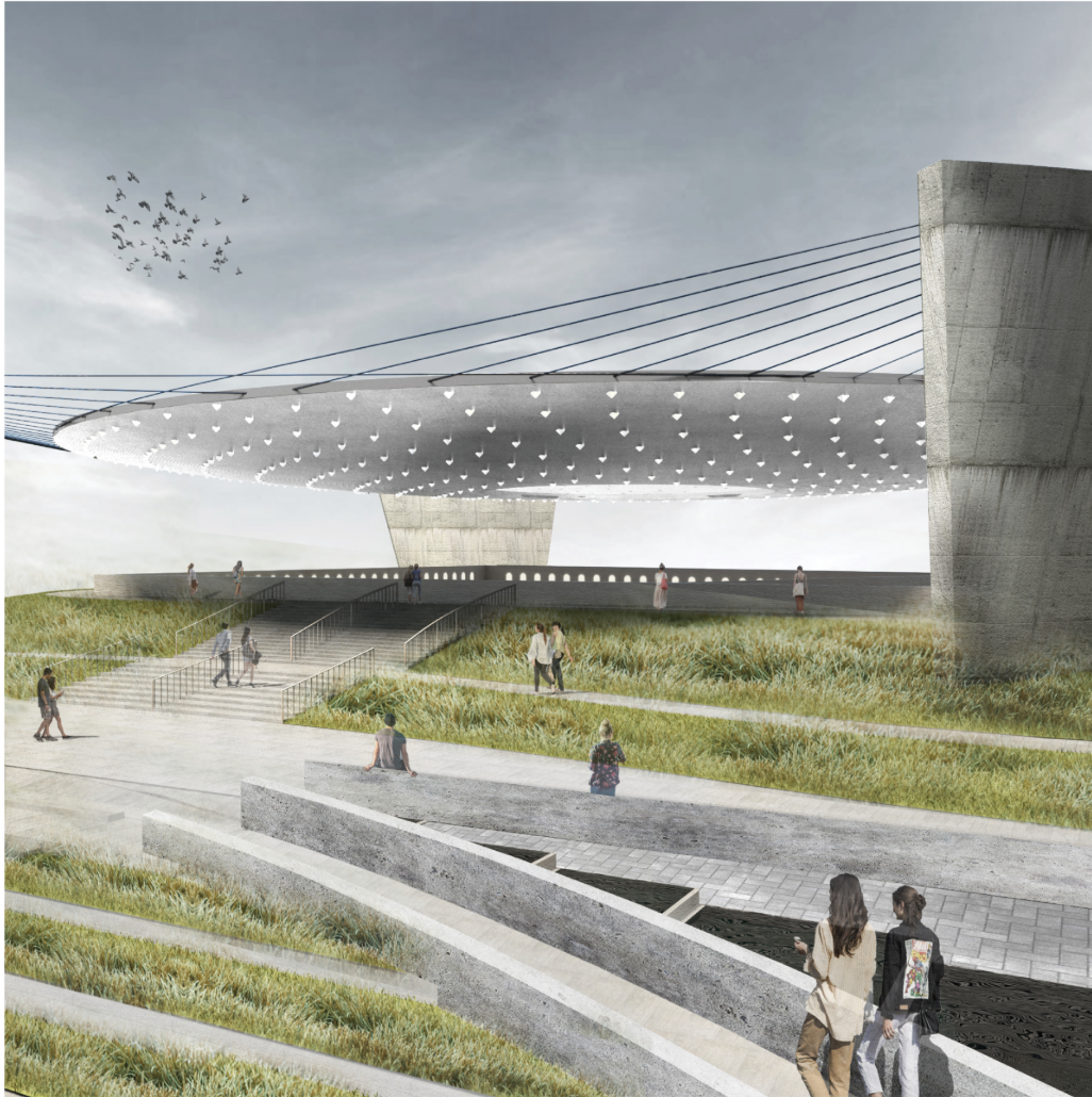 Memorial Pavilion – A serene, light-filled pavilion where visitors can reflect amidst a sustainable landscape.