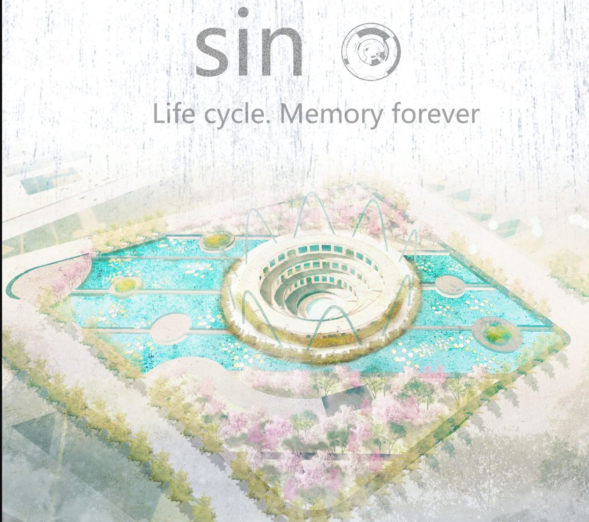 Landscape Perspective – The memorial’s arches and reflective water elements create a tranquil atmosphere.