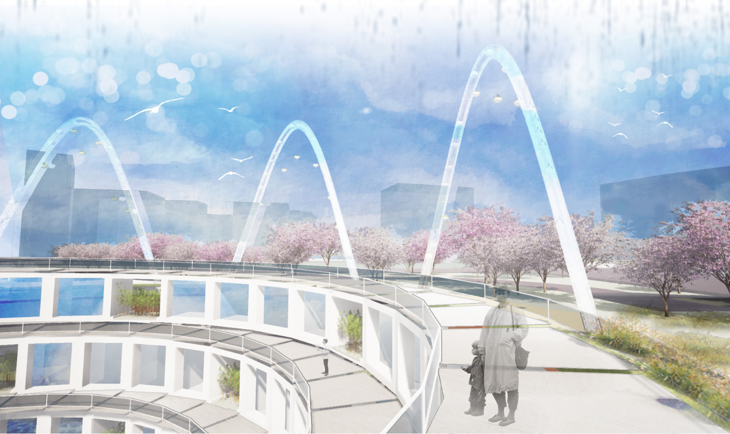 Architectural Walkway – A seamless integration of pathways and nature, fostering contemplation.