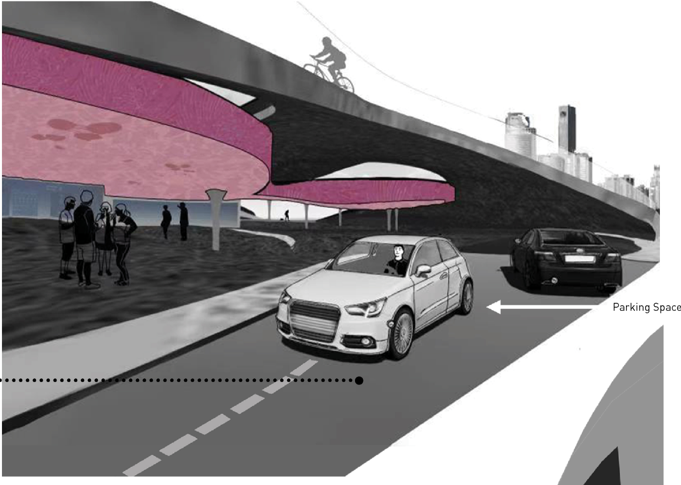 Transforming urban infrastructure into contemplative spaces—FU FU reclaims underpasses as part of innovative funeral architecture.