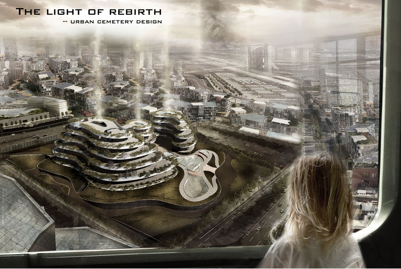  The Light of Rebirth appears as a green oasis in the city, redefining how we perceive and locate cemeteries in urban life.