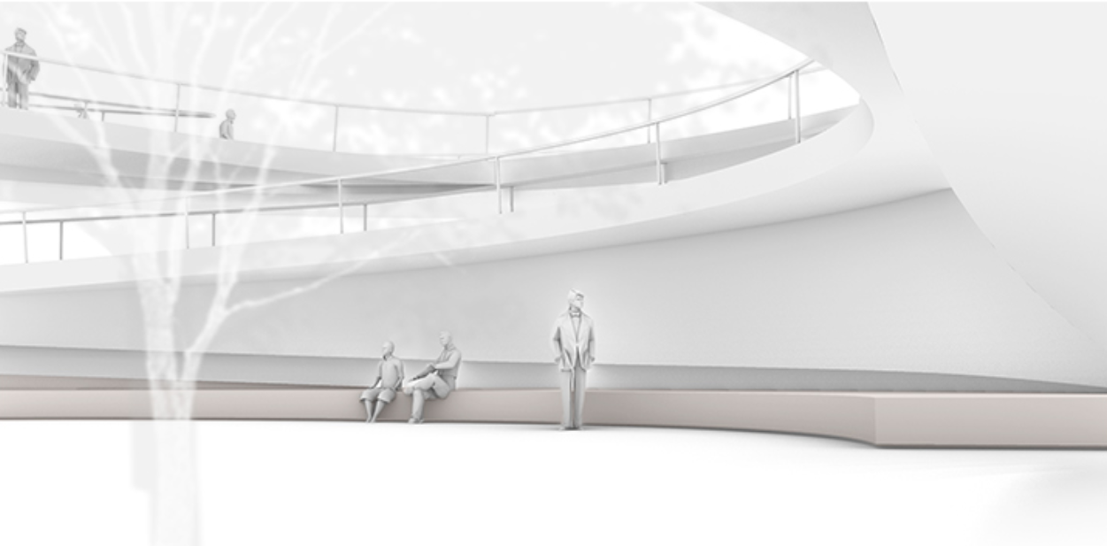 Natural shade and rest areas provide comfort for elderly users.