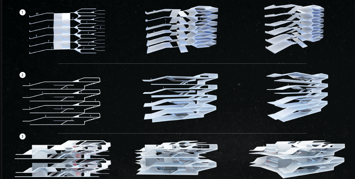 A flexible structural typology allows for evolving spectator experiences and event types over time.