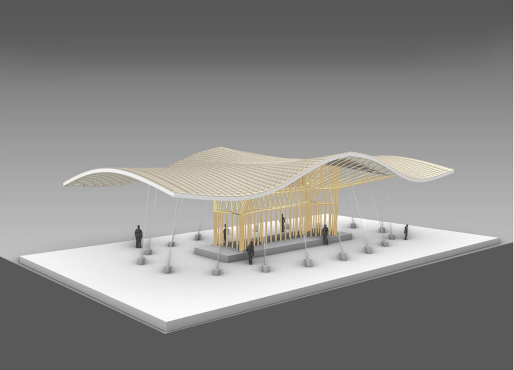Bamboo Tree Pavilion by Pranav Raghavan – A modular parametric structure capturing natural flow in an urban setting. View project