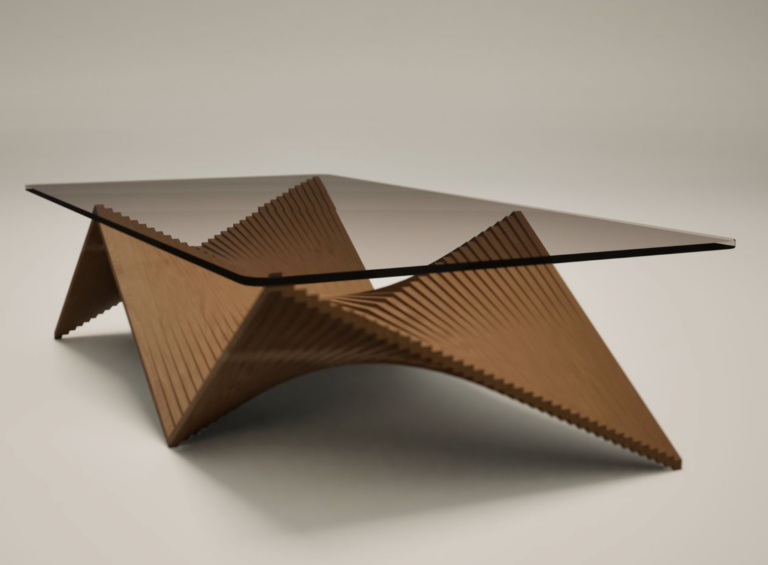 Hummingbird Table by Emanuel Rezende Bhering – A sculptural, fabrication-ready table design inspired by motion. View project