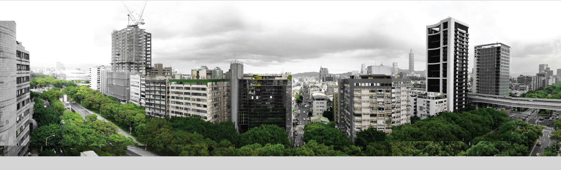 A view of Taipei’s evolving skyline, where old meets new in the city’s dense and green urban core.