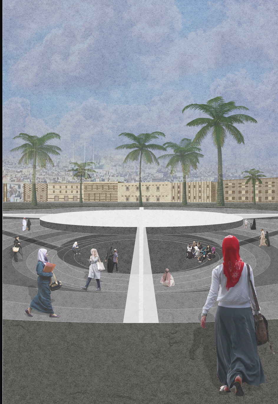 The circular plaza fosters dialogue, gathering, and collective memory, placing the Citadel at the heart of urban rebirth.