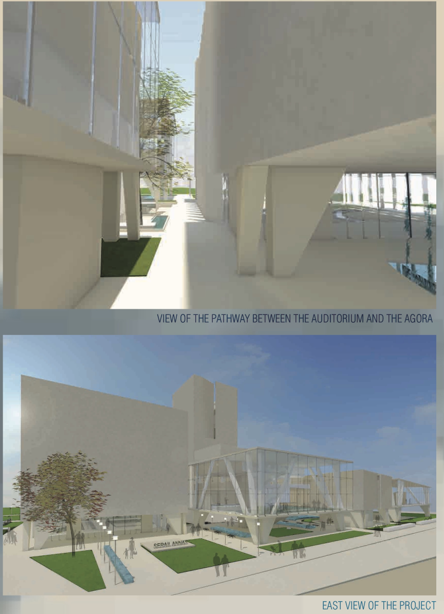 A connective axis between key functions, blending built and open spaces fluidly.