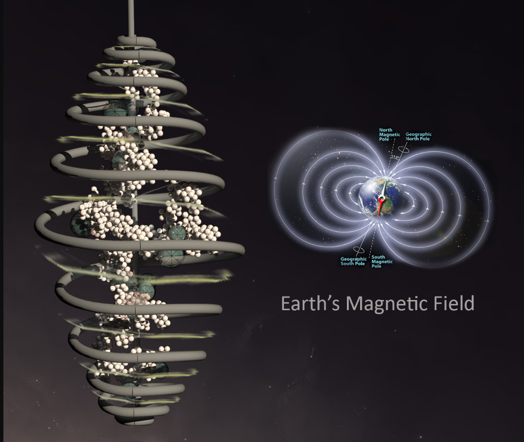 Spiral Cocoon uses Earth’s magnetic field to generate a protective, habitable atmosphere in space.